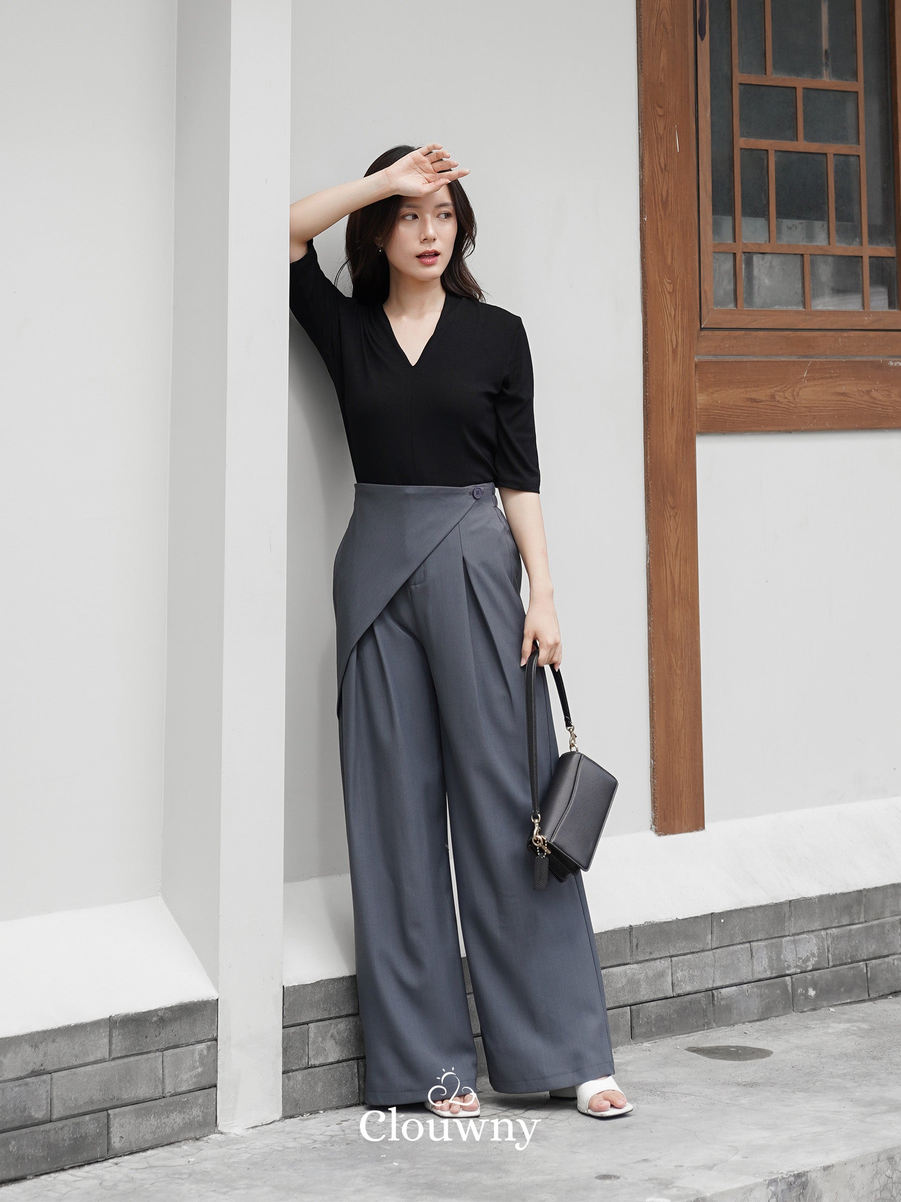 Maddy Cullote Pants - Grey